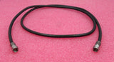 Konvolut 4 x F-Stecker auf F-Stecker, 1,2 m, schwarz, HF-Koaxialkabel