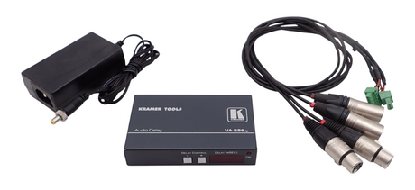 Kramer VA-256XL High Performance Balanced Stereo Audio Delay + Connector & Cable1
