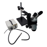 Heerbrugg Wild M3Z StereoZoom Microscope W/ Polytec 20801 20 Light Source+ Stand1