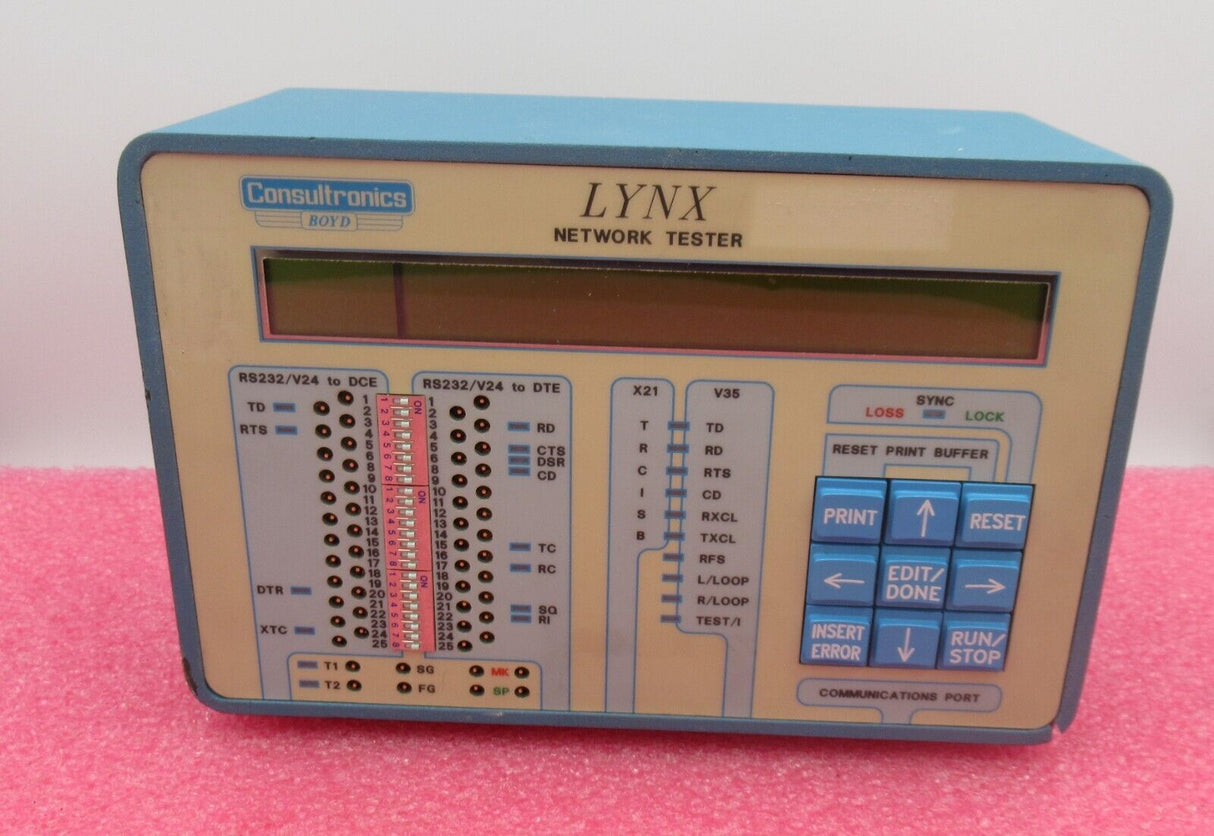 Testeur de réseau de données numériques Consultronics Lynx