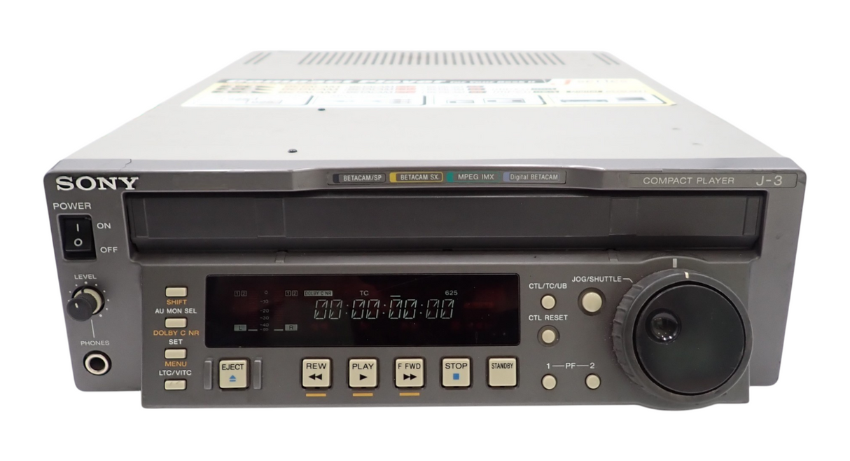 Sony J-3 Compact Multi-Format Tape Player SDI DigiBeta Player Betacam  BetacamSP1