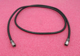 Konvolut 4 x F-Stecker auf F-Stecker, 1,2 m, schwarz, HF-Koaxialkabel