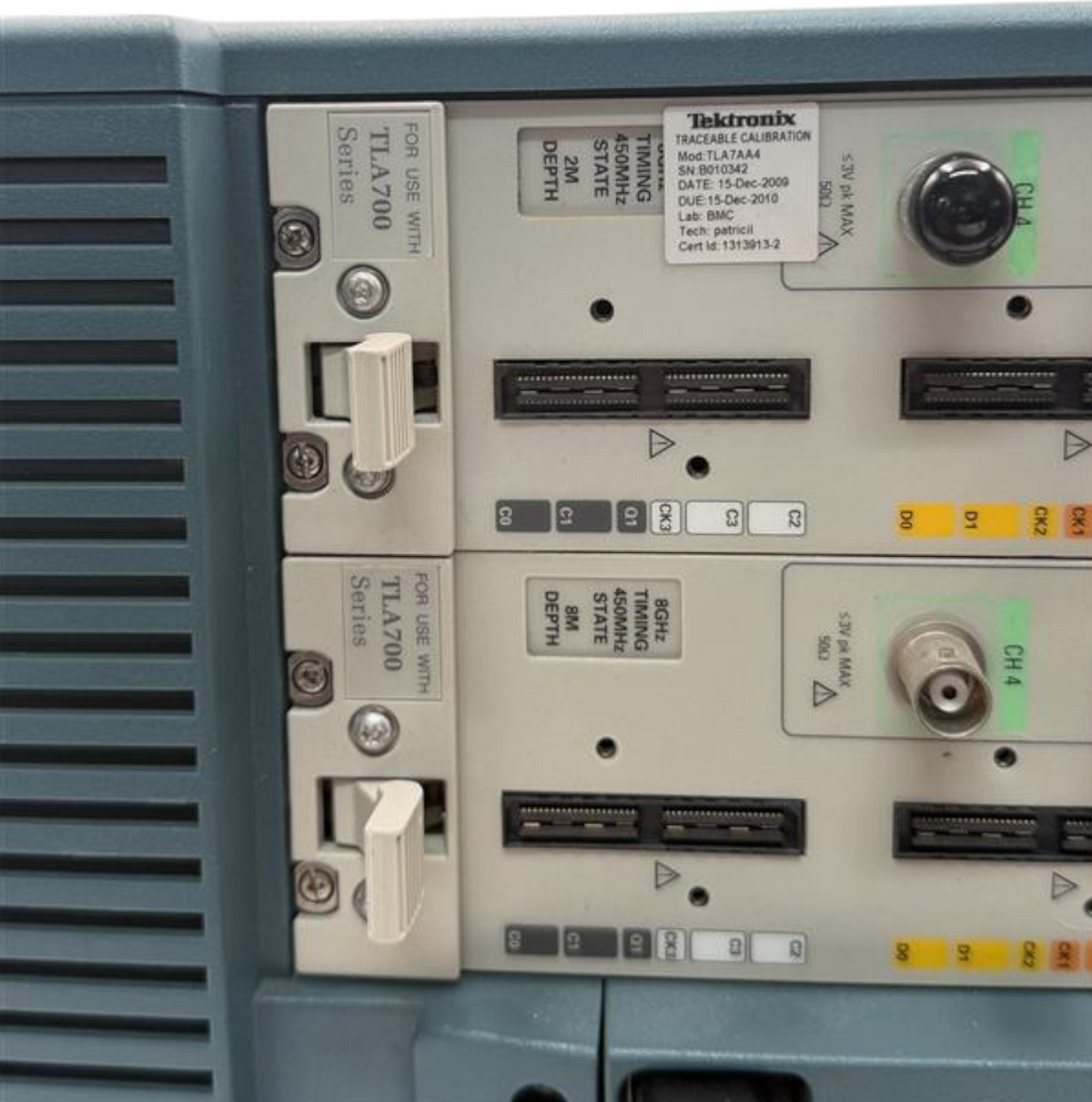 Tektronix TLA715 Logic Analyzer 2x TLA7AA4 272ch 8GHz 450MHz 8M+2M P6960 Probes7