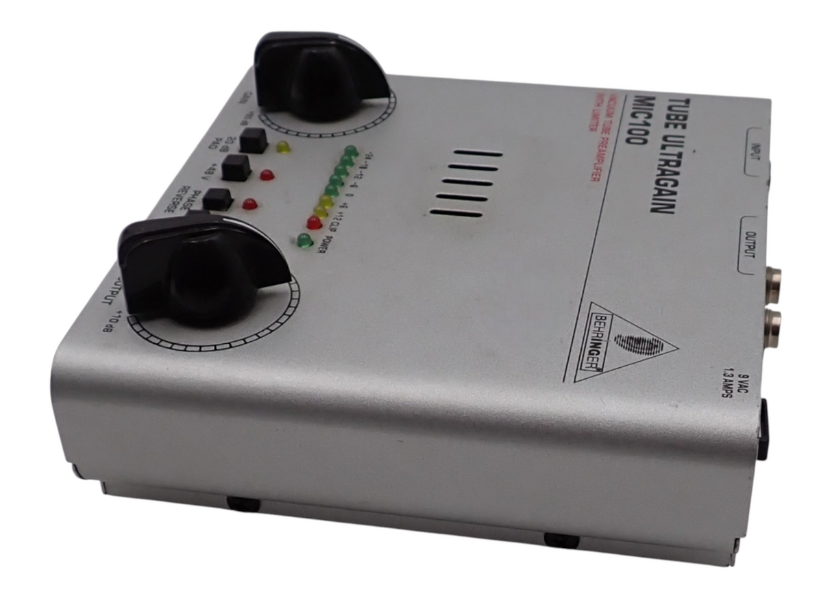 Behringer MIC100 Audiophile Vacuum Tube Preamplifier with Limiter6