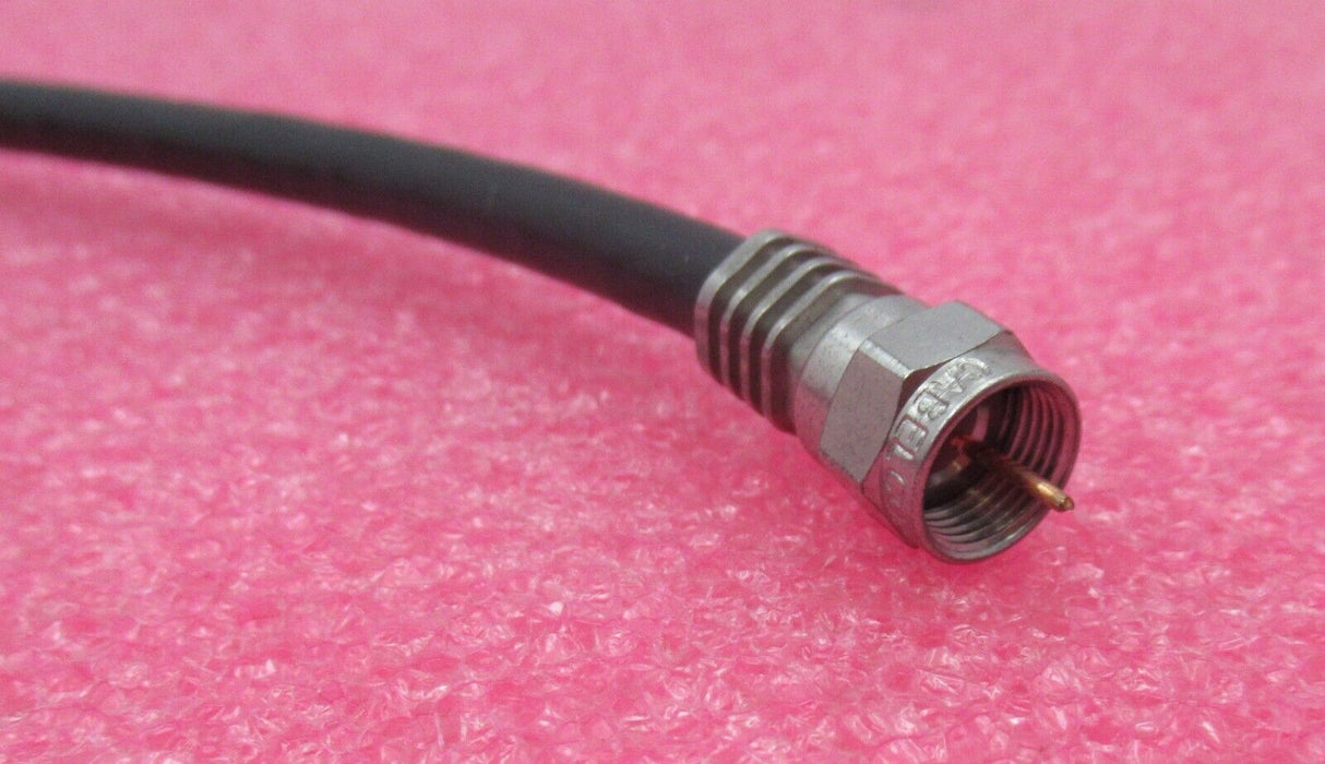 Konvolut 4 x F-Stecker auf F-Stecker, 1,2 m, schwarz, HF-Koaxialkabel
