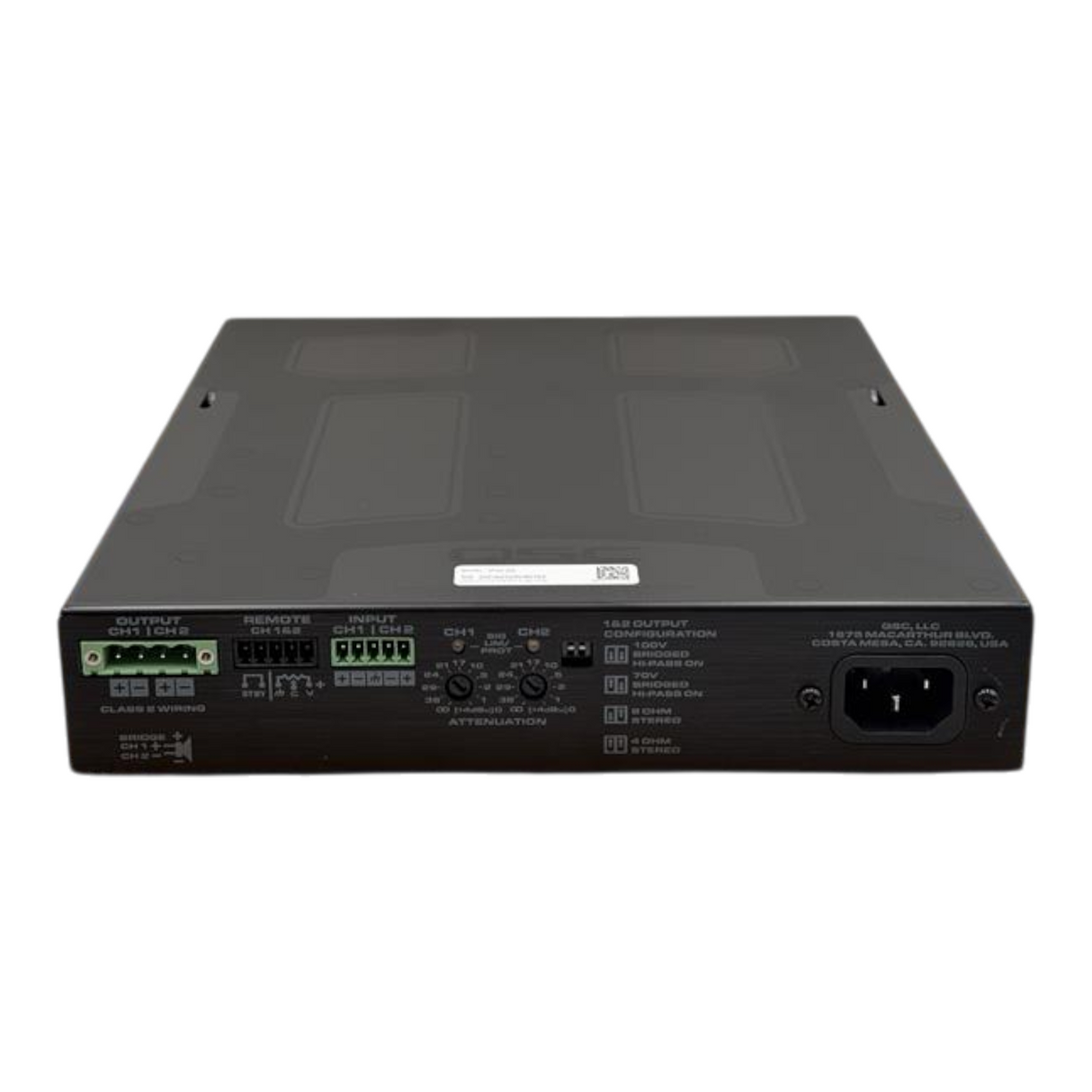 New QSC Q-SYS SPA2-200 200W 4/8Ω 70V/100V Class-D 2-Channel Power Amplifier2