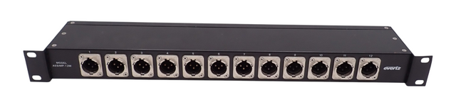 Evertz AESIMP12M AES XLR BNC Bulk Impedance Converters 1U Rackmount0