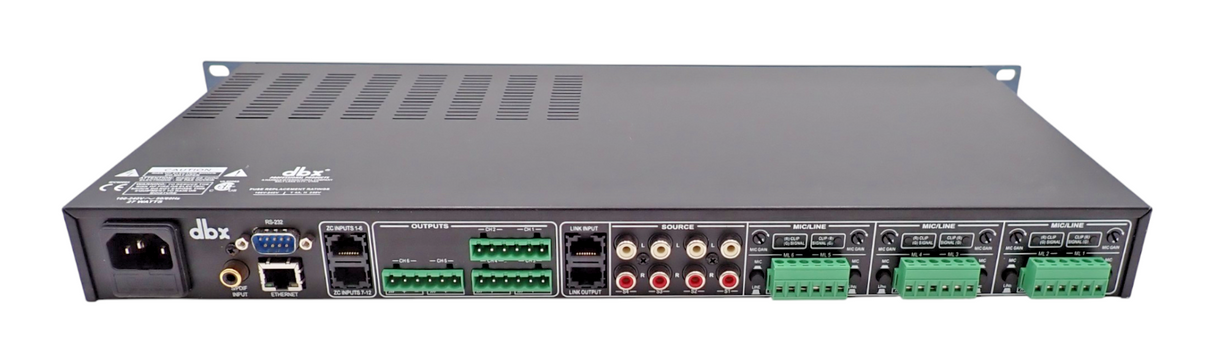 DBX ZonePRO 1261m DBX1261MV-EU 12x6 Digital Zone Processor 1U 19" Rackmount4