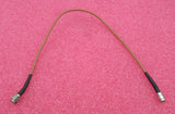 Konvolut 3 x Huber &amp; Suhner HF-Koaxialkabel, braun, 300 mm, SMA-Stecker auf MCX-Buchse
