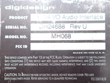 Digidesign 888/24 I/O Audio Digital Analogue Interface 2U Rackmount MH06810