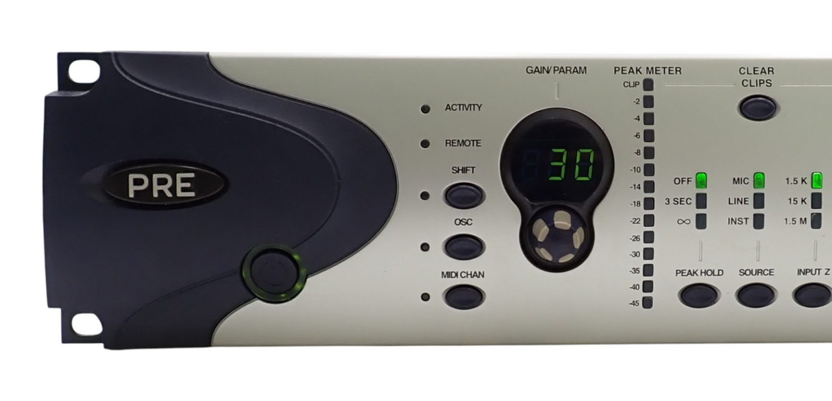 Avid Digidesign PRE MP008 8-Channel Remote Controlled Mic Preamp Silver / Blue2