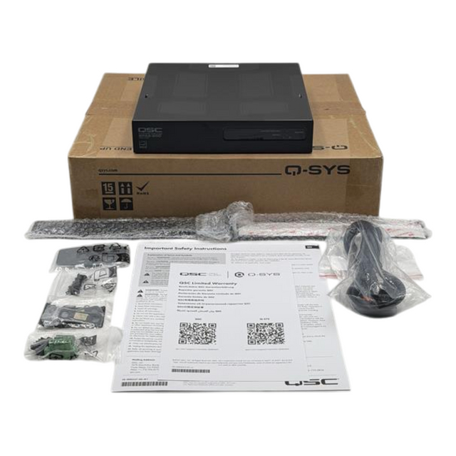 New QSC Q-SYS SPA2-200 200W 4/8Ω 70V/100V Class-D 2-Channel Power Amplifier0