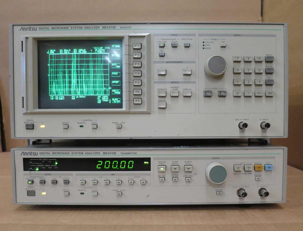 Analyseur de systèmes micro-ondes numériques Anritsu ME4510B Test des bandes IF 70 MHz et 140 MHz