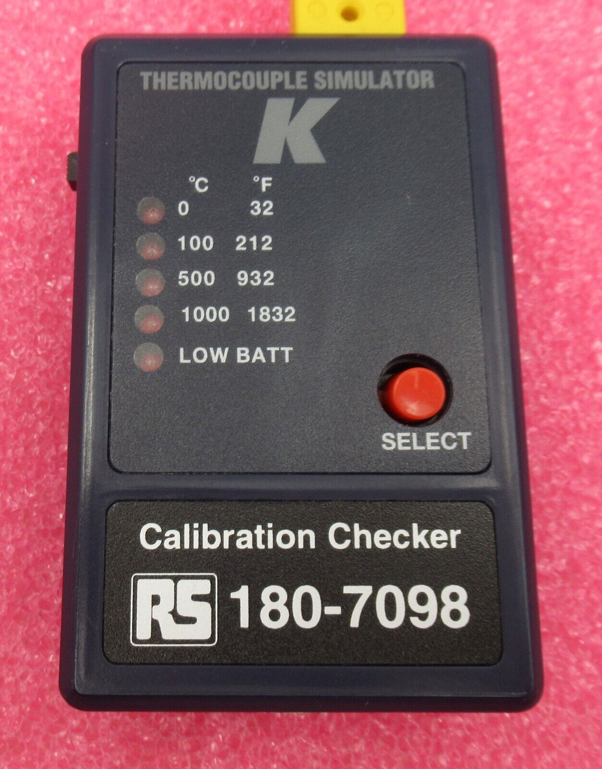 RS Pro 180-7098 Type K Thermocouple Simulator Calibrator Checker