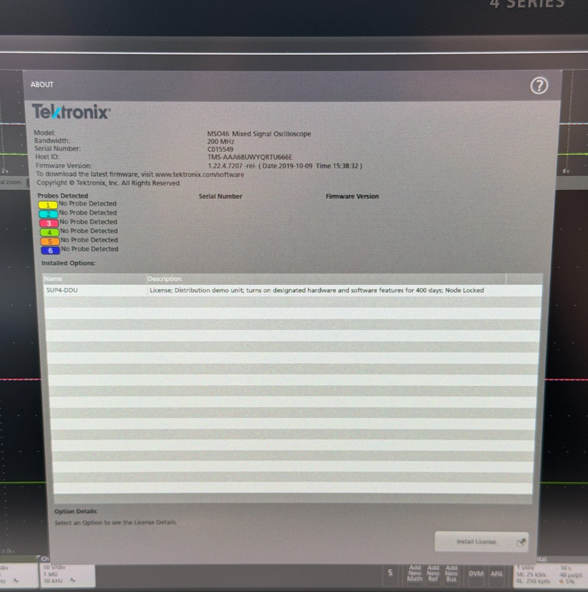 Tektronix MSO46 4 Series 200MHz 6.25GS/s 6 Channel Mixed Signal Oscilloscope4