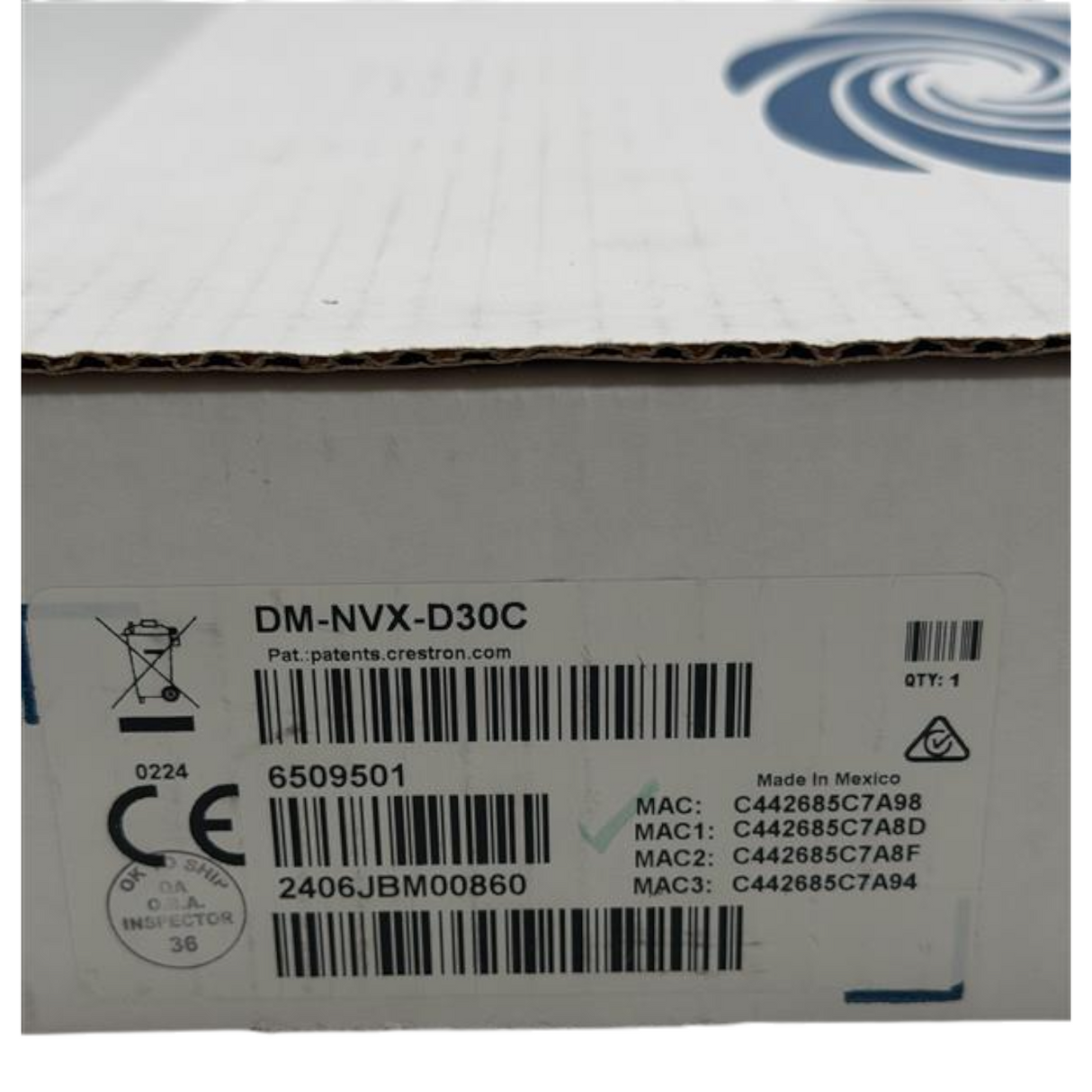 New Crestron DM-NVX-D30C 4K60 4:4:4 HDR AV over IP Decoder Card DMF-CI-83
