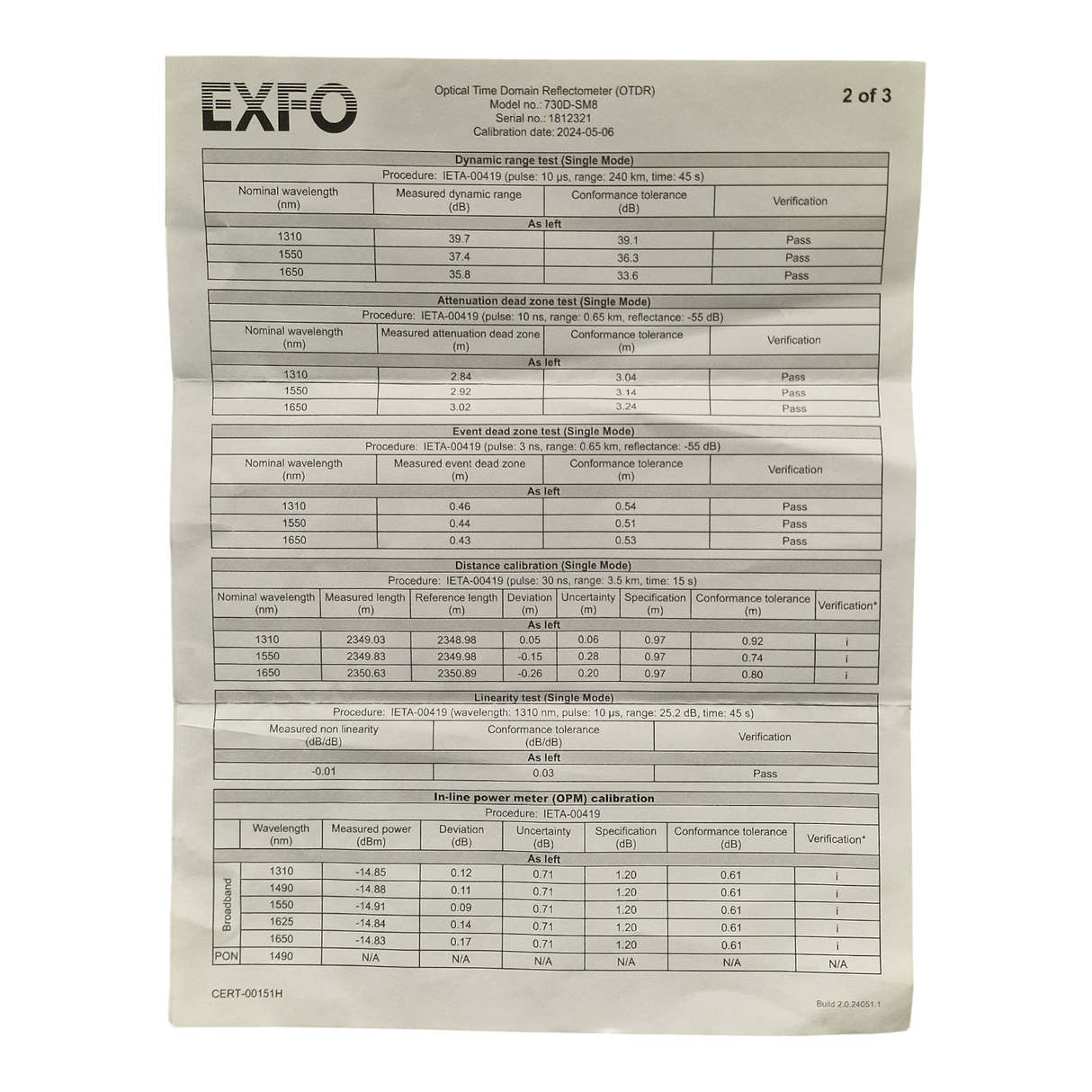 2024 EXFO Max 730D SM8 IOLM Max Tester Fibre Optic Testing Device OTDR17