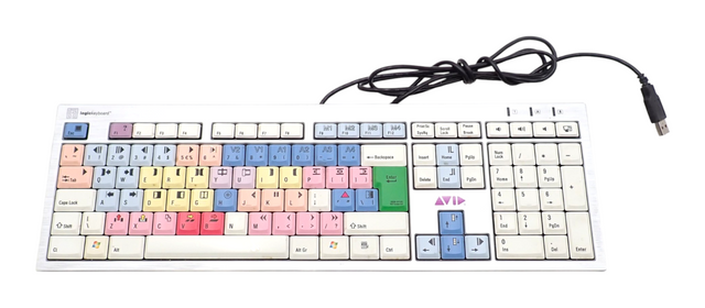 Logickeyboard Avid Video Media USB Composer UK QWERTY Keyboard LXHJME7596H0