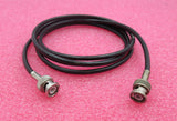 BNC-Stecker gerade zum BNC-Stecker gerade 1,8 m schwarzes Koaxial-HF-Kabel