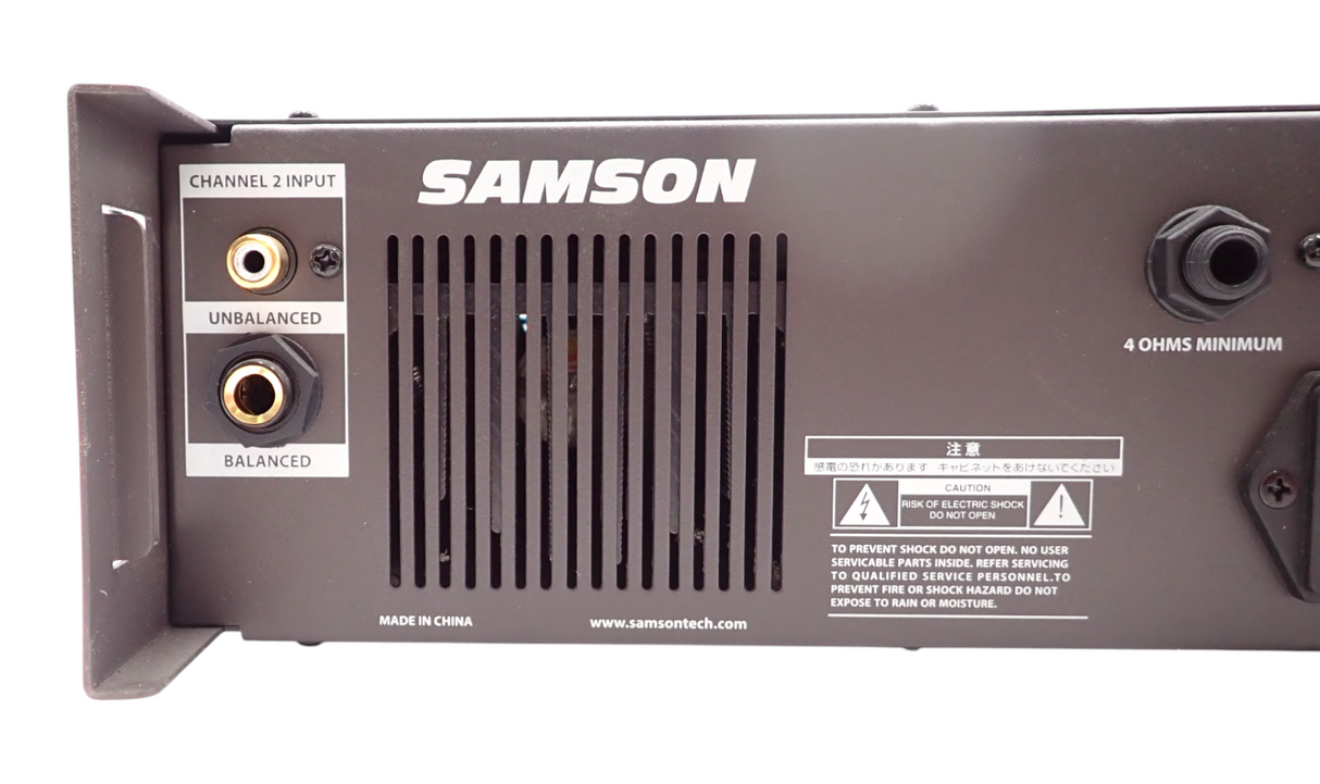 Samson Servo 300 2 Channel 150W Studio Power Amplifier 2U Rackmount8