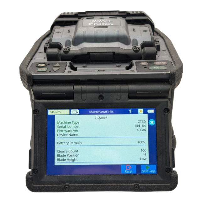 Fujikura FSM 90S+ Core Alignment Fusion Splicer + CT 50 Cleaver Bluetooth Kit4