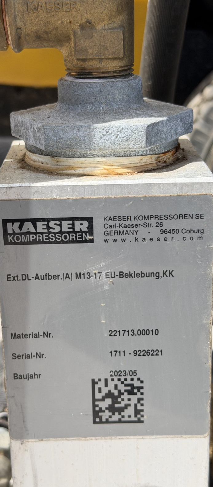 Kaeser Mobilair M17 Portable Petrol Rotary Screw Compressor+ HS40143 Aftercooler18
