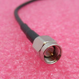 Câble coaxial RF noir 330 mm avec fiche SMA mâle droite vers fiche SMA mâle droite