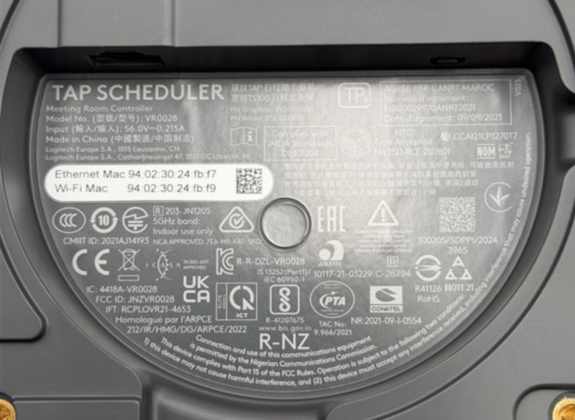 New Logitech Tap Scheduler 10.1" PoE Teams Zoom Meet Room Booking Panel VR00284
