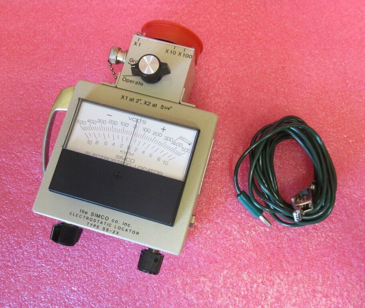 Simco SS-2X Elektrostatisches Ortungsfeldmeter mit Koffer