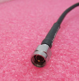 Câble coaxial RF noir 2 m avec fiche SMA mâle droite vers fiche SMA mâle droite