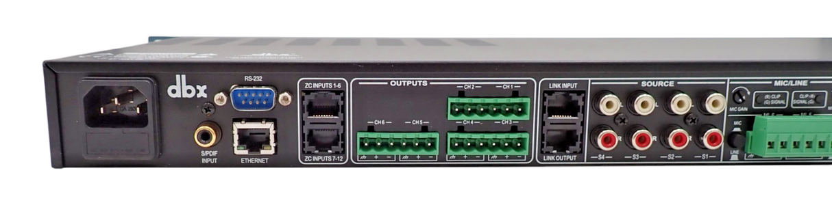DBX ZonePRO 1261m DBX1261MV-EU 12x6 Digital Zone Processor 1U 19" Rackmount7