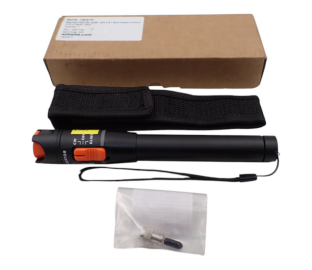 New Mills C00 6118 Fibre Optic Visual Fault Locator 10mW 2.5mm 1.25mm  In Pouch0