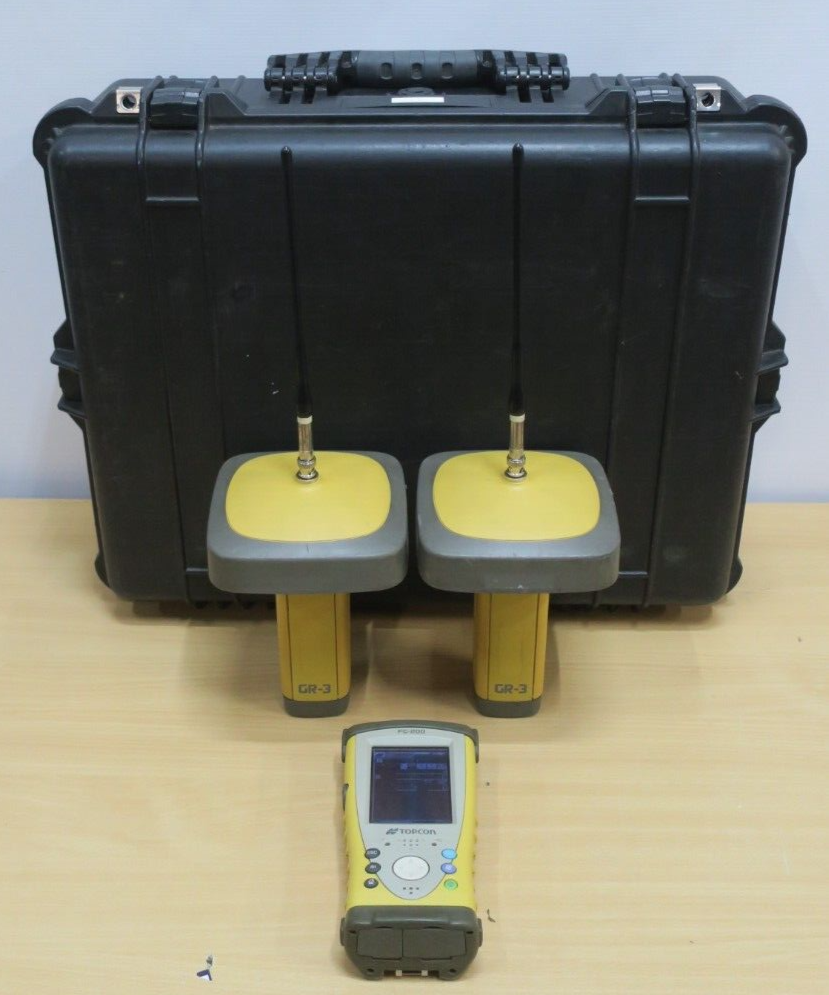 Récepteur GPS UHF GNSS numérique Topcon GR-3 Contrôleur de terrain FC-200 Base et Rover