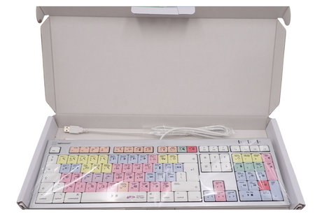 New LogicKeyboard Avid Pro Tools ALBA QWERTY Wired Mac UK keyboard  LKBPTCWMU0