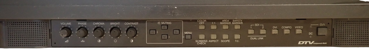 JVC DTV17G1 17" LCD BNC HD SDI DVI Studio Broadcast Monitor Rackmount1