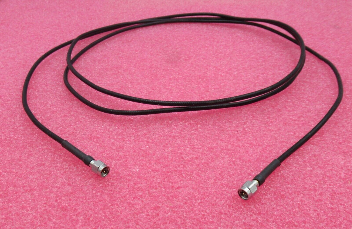 Câble coaxial RF noir 2 m avec fiche SMA mâle droite vers fiche SMA mâle droite
