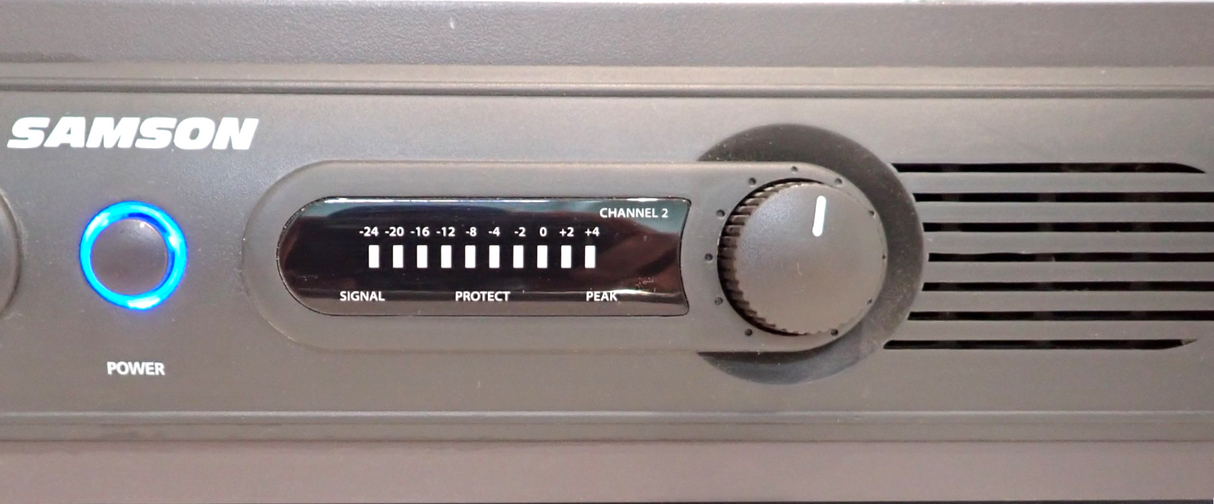 Samson Servo 300 2 Channel 150W Studio Power Amplifier 2U Rackmount4