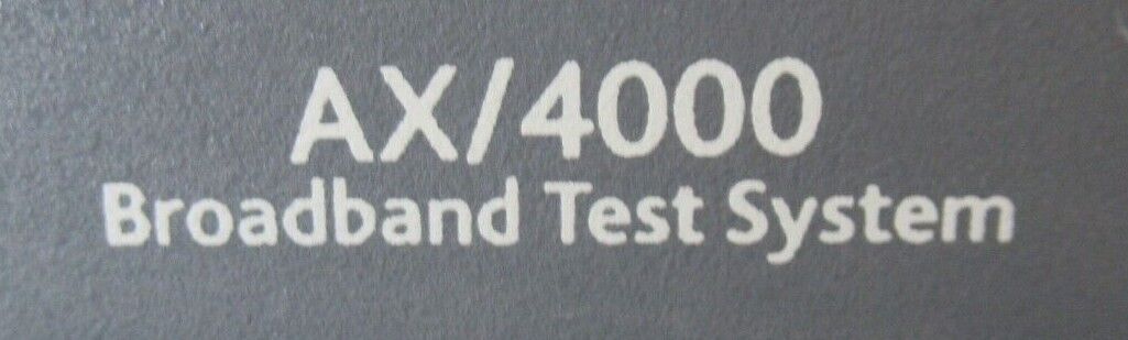 Spirent AX/4000 Broadband Test System 500100CE 500105 401325 500002CE 401324CE