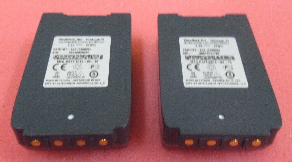 2 x Orig Vocollect Lithium Ion Rechargeable 7.2V-27Whr Battery BT-602  T2 Series