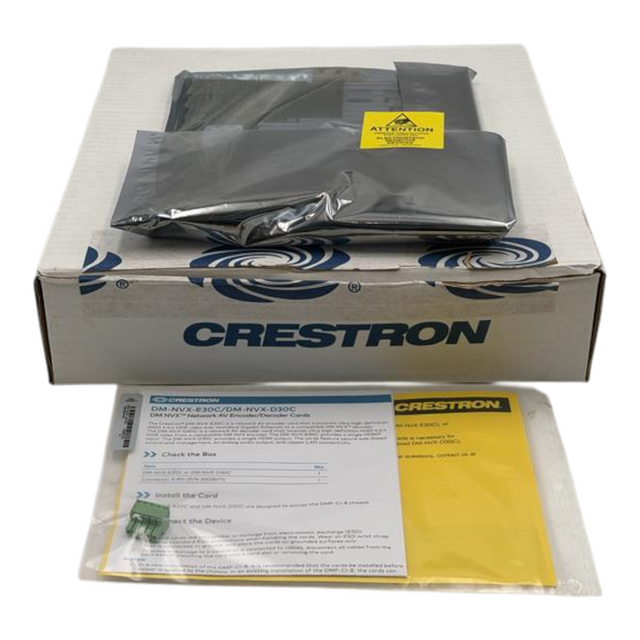New Crestron DM-NVX-D30C 4K60 4:4:4 HDR AV over IP Decoder Card DMF-CI-80
