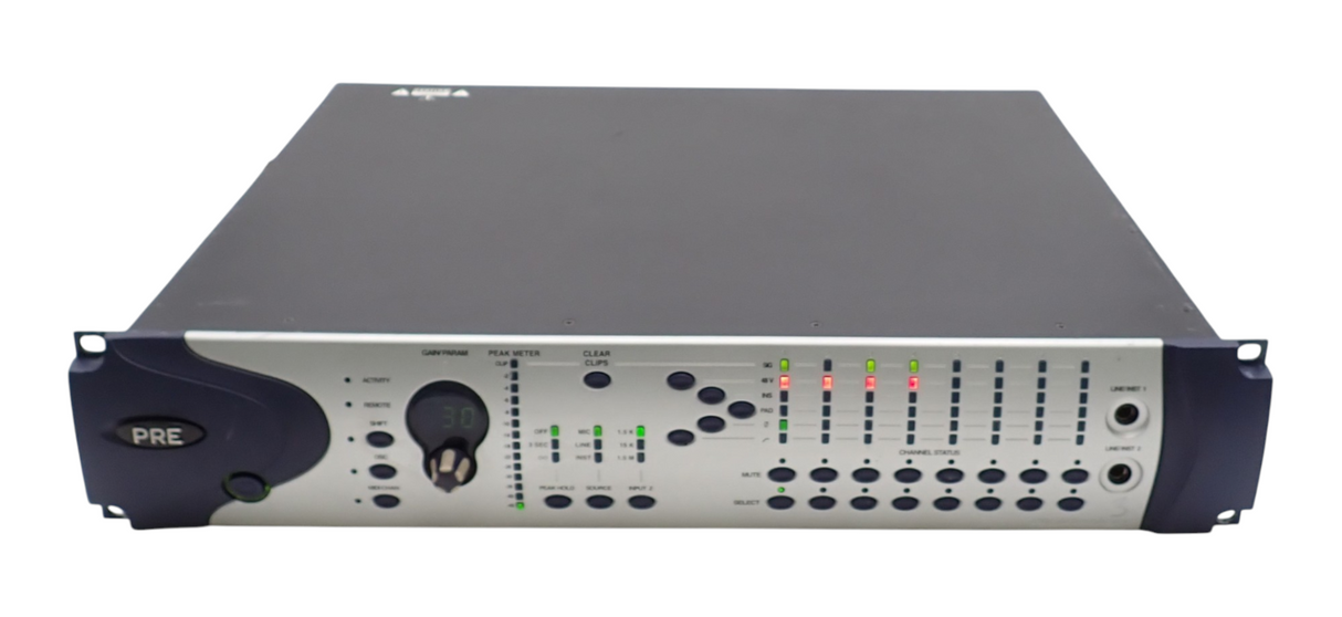 Avid Digidesign PRE MP008 8-Channel Remote Controlled Mic Preamp Silver / Blue0