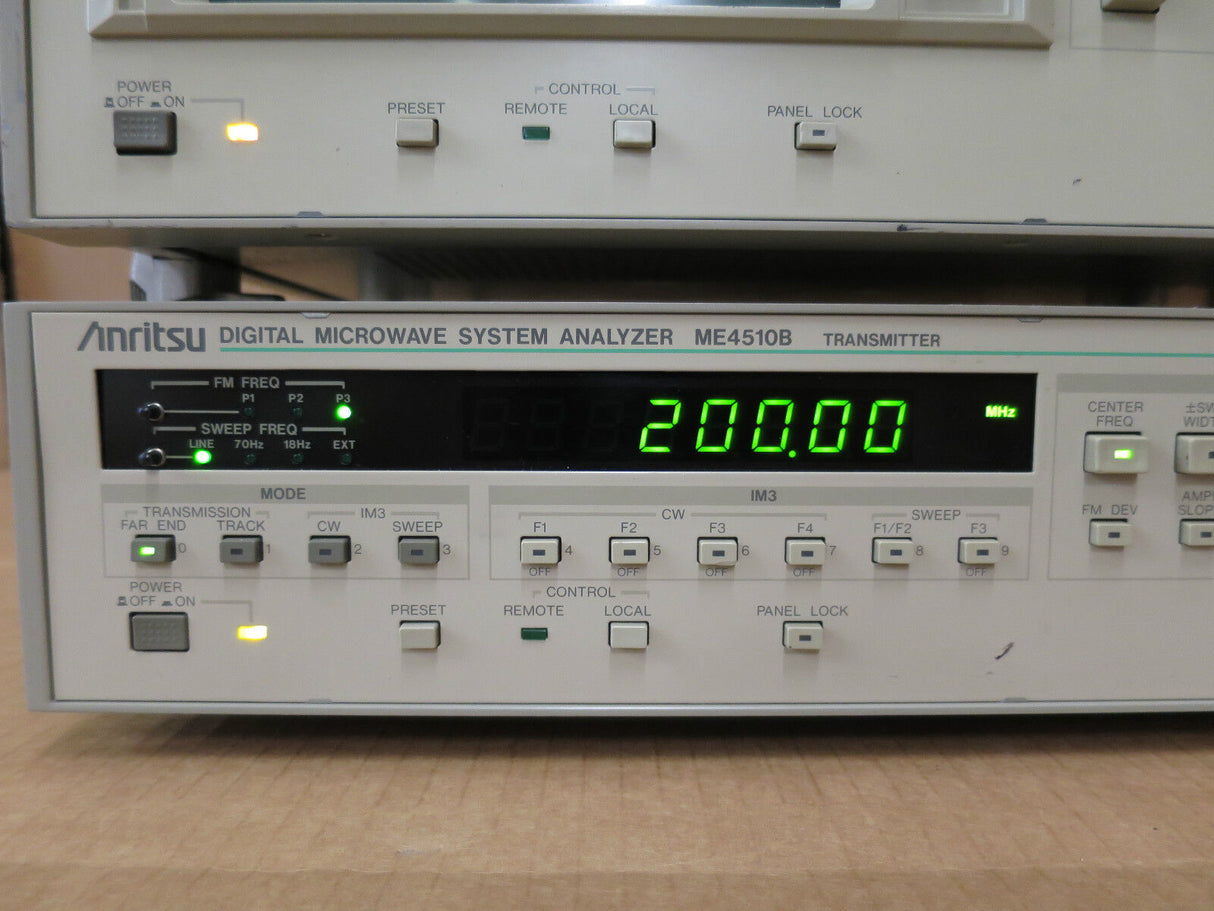 Analyseur de systèmes micro-ondes numériques Anritsu ME4510B Test des bandes IF 70 MHz et 140 MHz