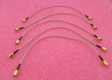 5 x SMA-Stecker gerade - SMA-Stecker gerade 300 mm braunes Koaxial-HF-Kabel