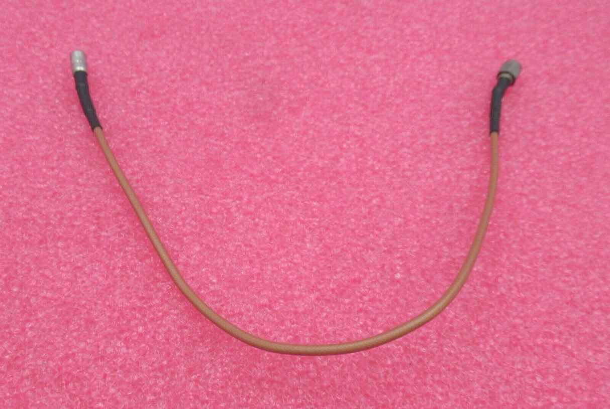 Konvolut 3 x Huber &amp; Suhner HF-Koaxialkabel, braun, 300 mm, SMA-Stecker auf MCX-Buchse