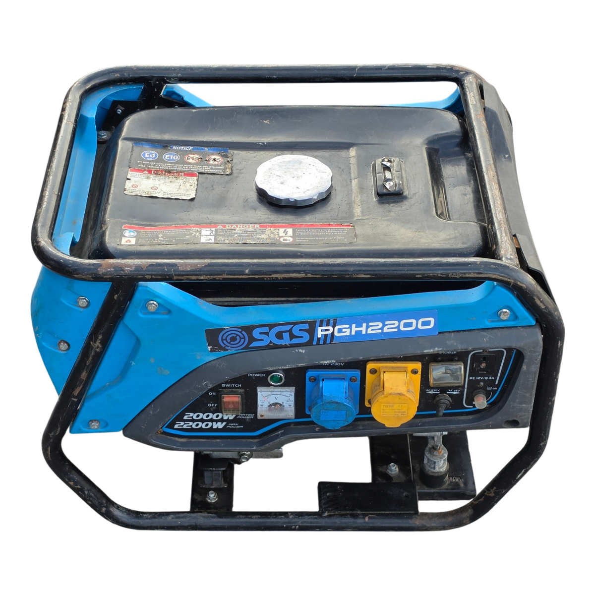 SGS 2000W Petrol Generator 2.8kVA 4 Stroke 5.5HP Dual Voltage 230V 115V 15L Tank1