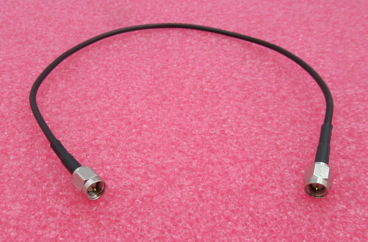 Câble coaxial RF noir 330 mm avec fiche SMA mâle droite vers fiche SMA mâle droite
