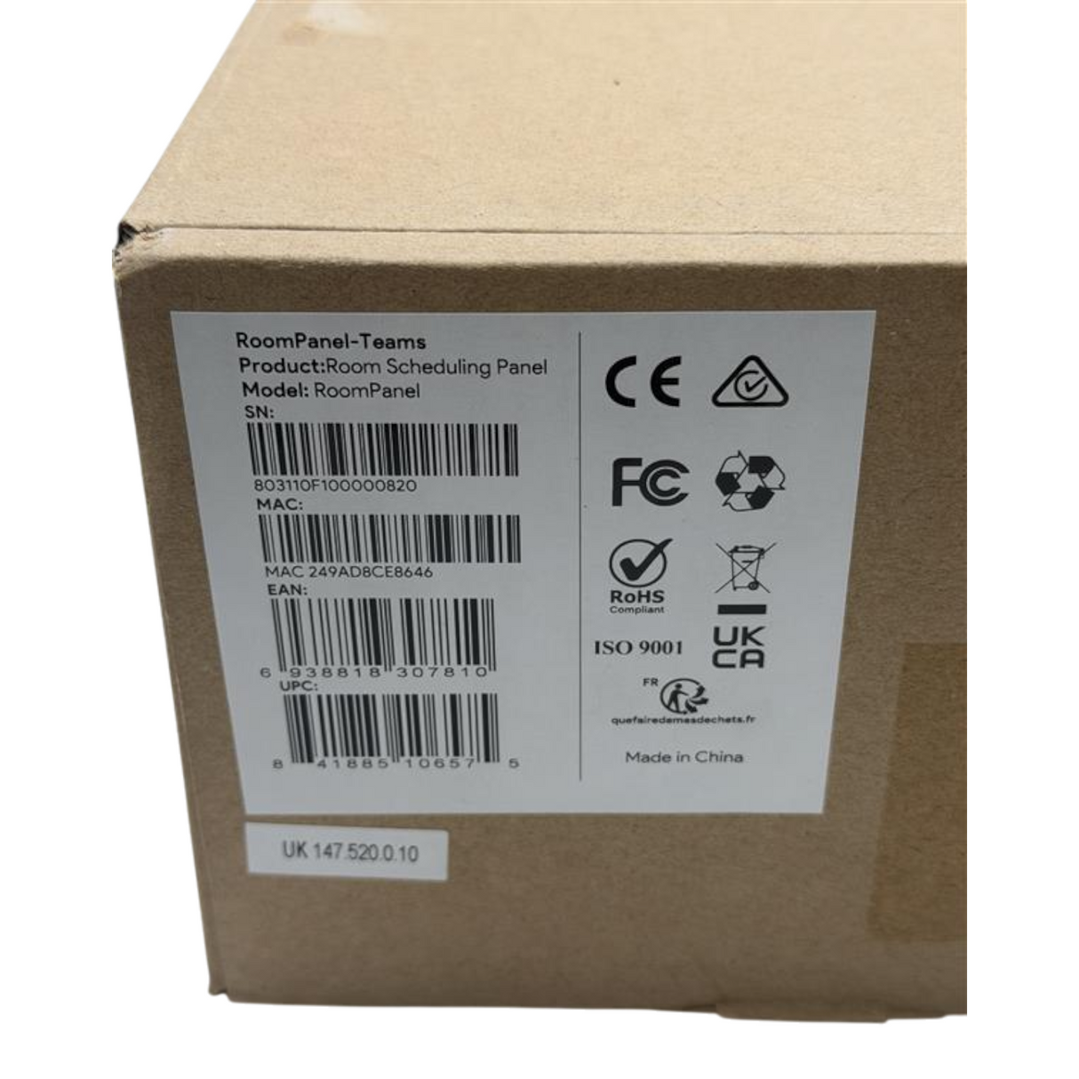 NEW Yealink RoomPanel 8" PoE Teams Zoom All In One Meeting Room Scheduling Panel4