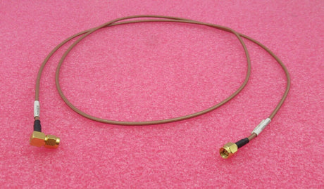 SMA-Stecker rechtwinklig auf SMA-Stecker gerade 1,2 m braunes Koaxial-HF-Kabel