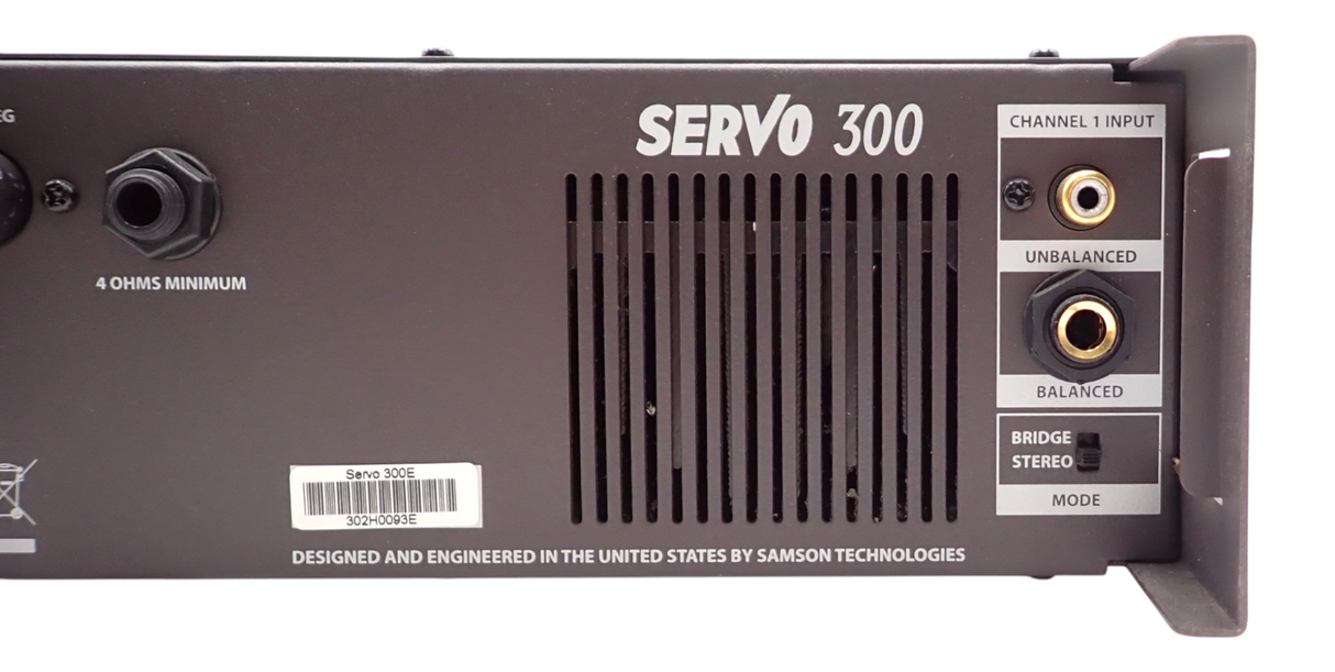 Samson Servo 300 2 Channel 150W Studio Power Amplifier 2U Rackmount10