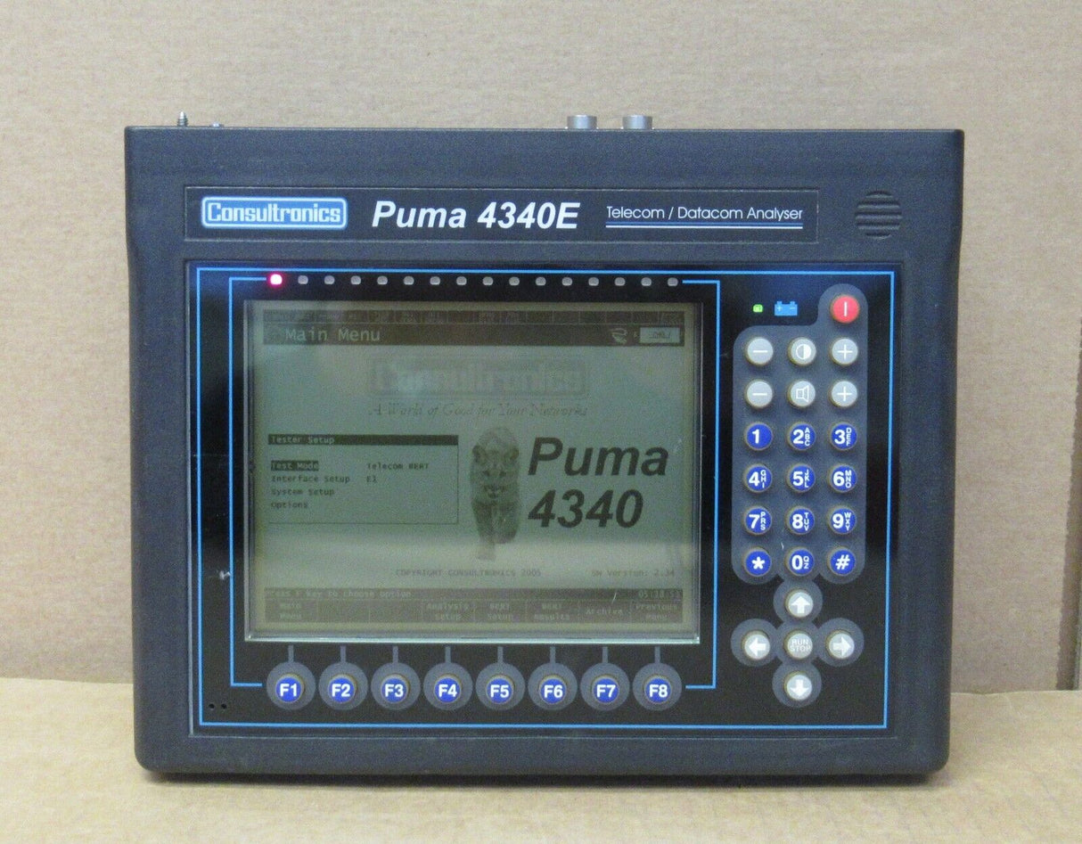 Options de l'analyseur de données de télécommunications Consultronics Puma 4340E PUM-M2100, PUM-G826